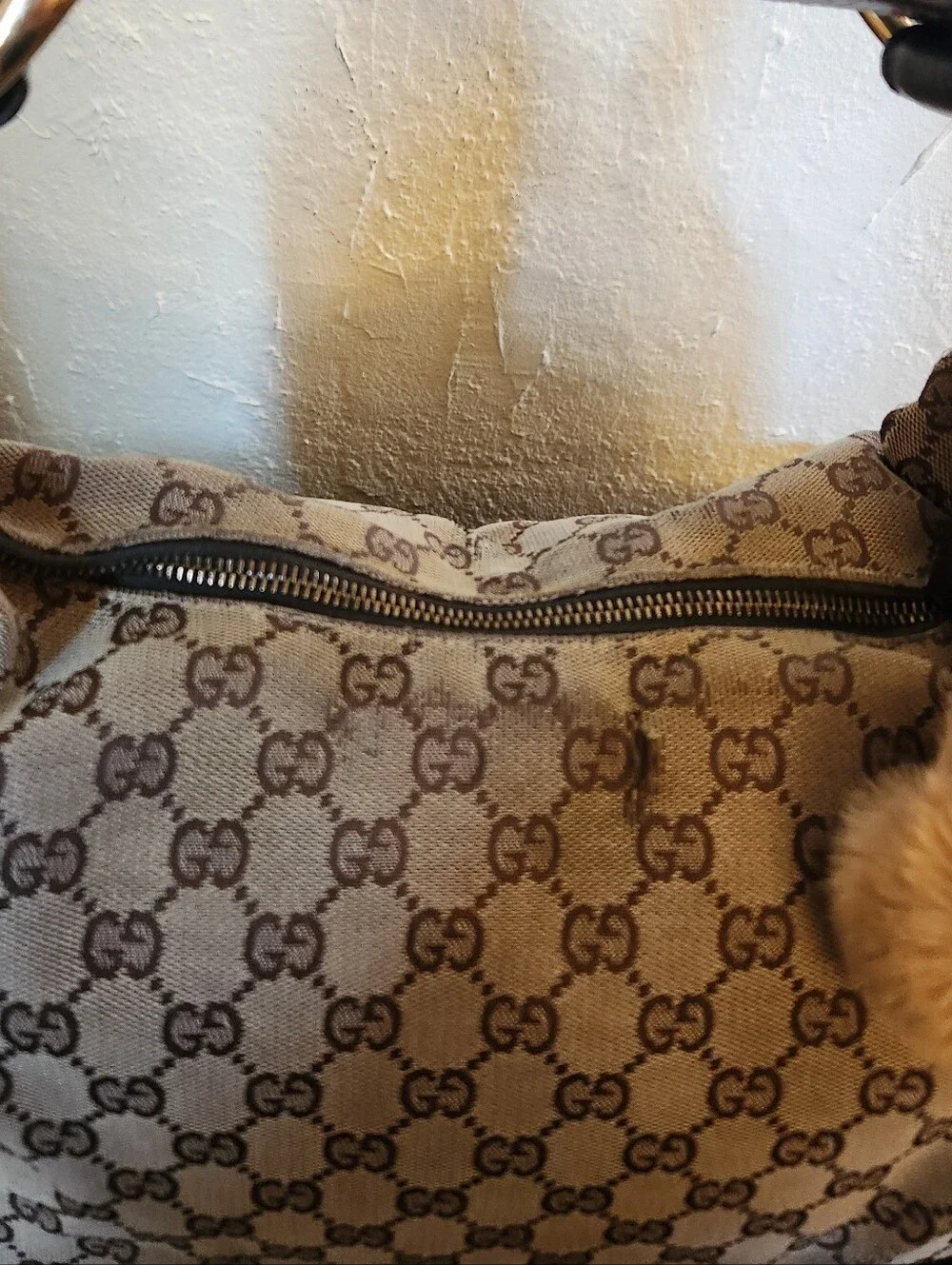 Gucci Horsebit Medium Canvas Hobo